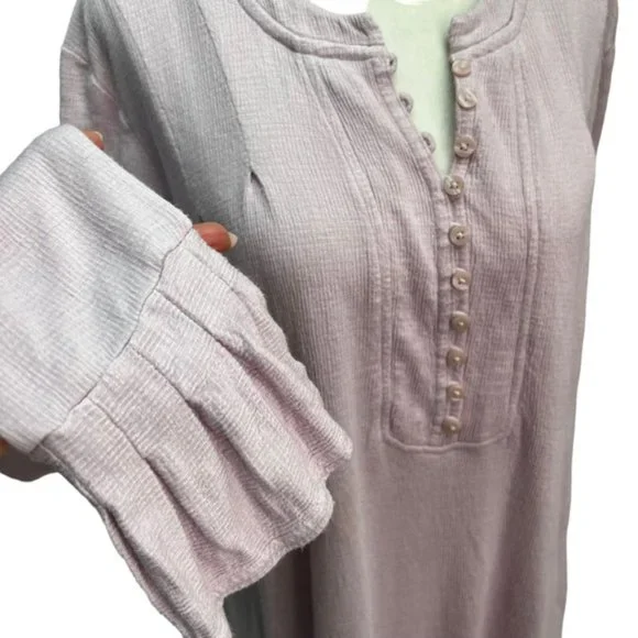 FREE PEOPLE 'Your Girl Tunic' Pink Size M - Picture 7 of 12